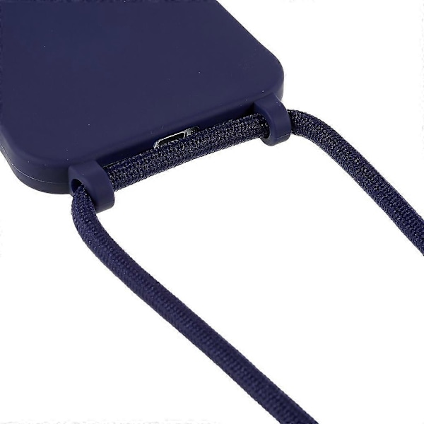 Integrert TPU-bakdeksel til iPhone 14 Plus, ripebestandig deksel med snor Multicolor Style B