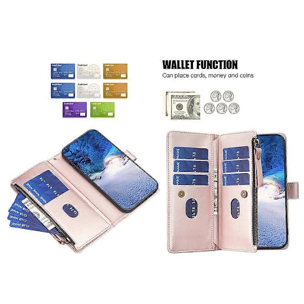 BF Style-19 Samsung Galaxy A15 4G -kotelo lompakko PU-nahkainen jalustallinen puhelinkotelo Multicolor Style D