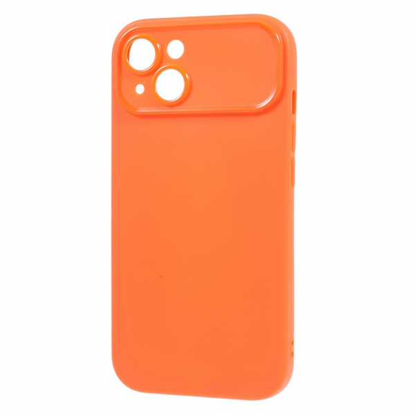 För Iphone 13 Matte Telefon Bakskal Soft Tpu Phone case Cover (exakt bakre linsutskärning) Orange
