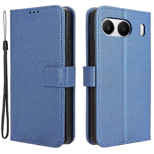 Til OnePlus Nord 4 5G Telefon Stand Case Diamant Tekstur PU Læder Cover Wallet Multicolor Style B