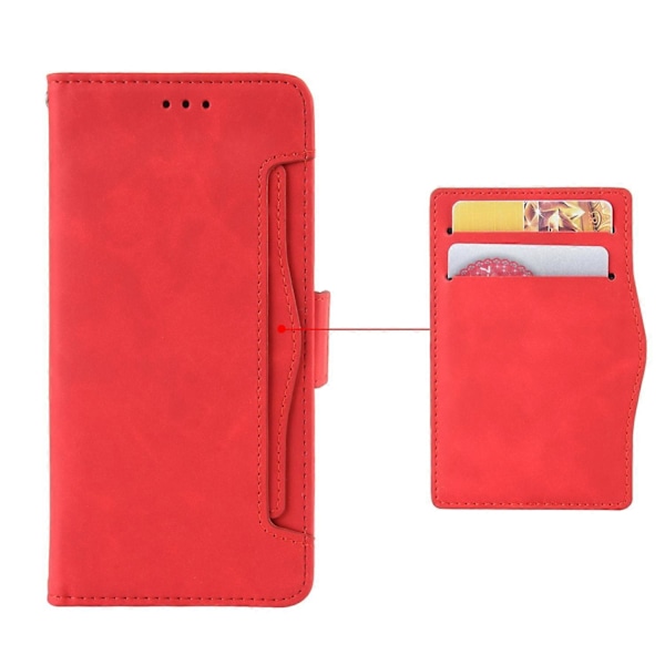 Til Infinix Smart 7 HD 4G X6516 Wallet Stand PU Læder Etui Multiple Kort Slots Telefon Cover Multicolor Style C