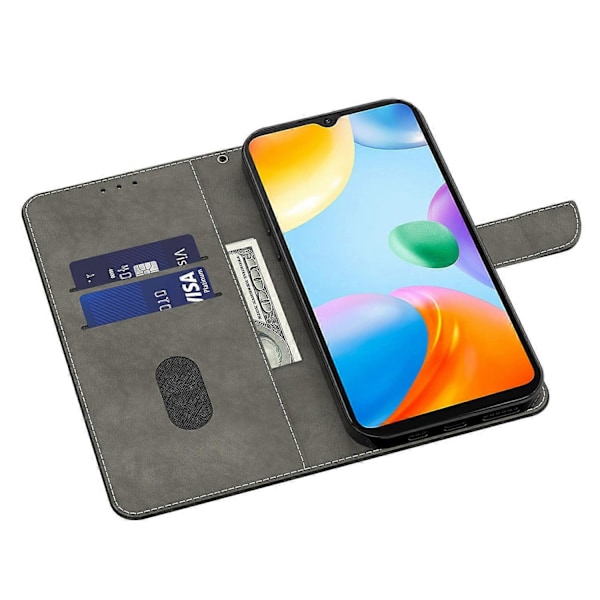 Xiaomi Redmi Note 12 4G -puhelimen suojakotelo, iskunkestävä, nahkainen, kääntyvä lompakkokotelo Multicolor Style H