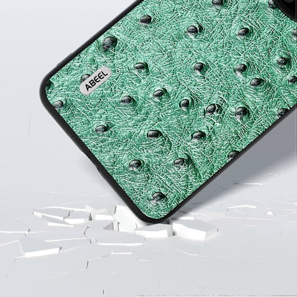 Huawei Mate 60 Pro -puhelimen kotelo strutsinnahkajäljitelmällä, aitoa lehmännahkaa, PC+TPU-suojakuori Multicolor Style D