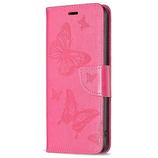 Til Nokia G42/G310 Sommerfugl Præget Telefon Cover Læder Stand Wallet Cover med Rem Multicolor Style E