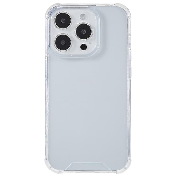 FULEXIN Akryl+TPU Transparent Telefonfodral för iPhone 15 Pro, Fallsäkert Bakstycke