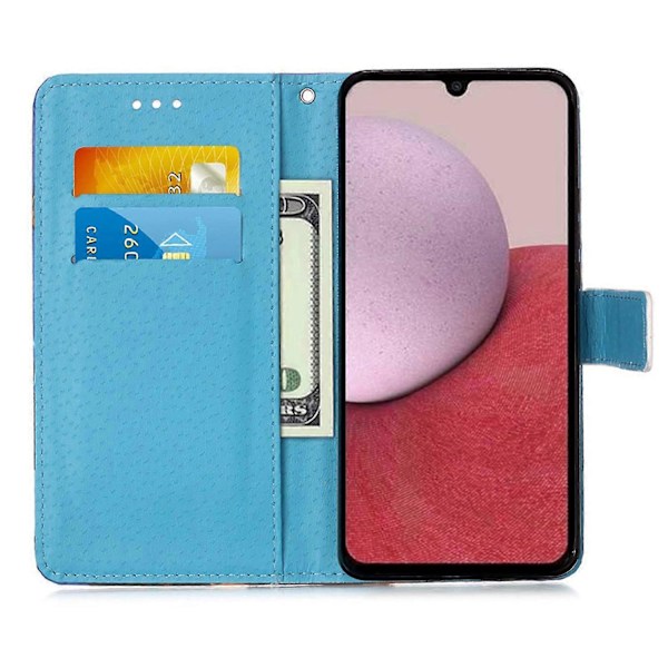 YB Pattern Printing Leather Series-4 Samsung Galaxy A15 4G -kotelo PU-nahkainen puhelinlompakkokotelo Multicolor Style B