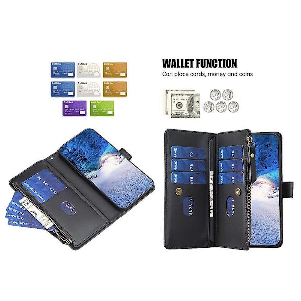 BF Style-19 Samsung Galaxy A15 4G -kotelo lompakko PU-nahkainen jalustallinen puhelinkotelo Multicolor Style A