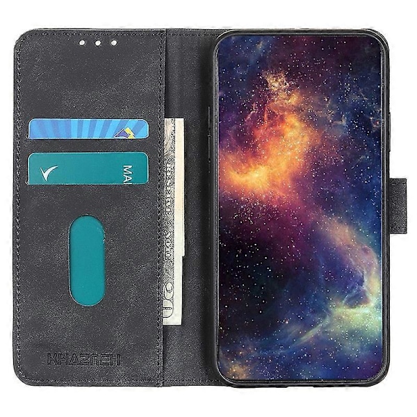 KHAZNEH För Huawei Mate 60 Pro Retro Textur Läder Telefonfodral Plånboksfodral med Ställfunktion Multicolor Style B