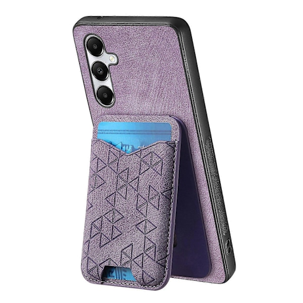 Til Samsung Galaxy A05s 4G Etui med Præget Mønster, Kortholder, Støttefod, Læder Bagside Cover Multicolor Style B
