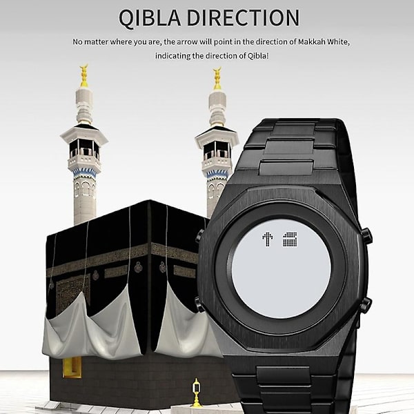 Skmei 2069 Muslim Worships Digital watch Rose Gold White