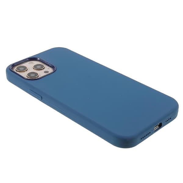 Blød Solid Silikone Beskyttelsescover til Hele Telefonen til iPhone 12 Pro Max 6.7 tommer Multicolor Style C