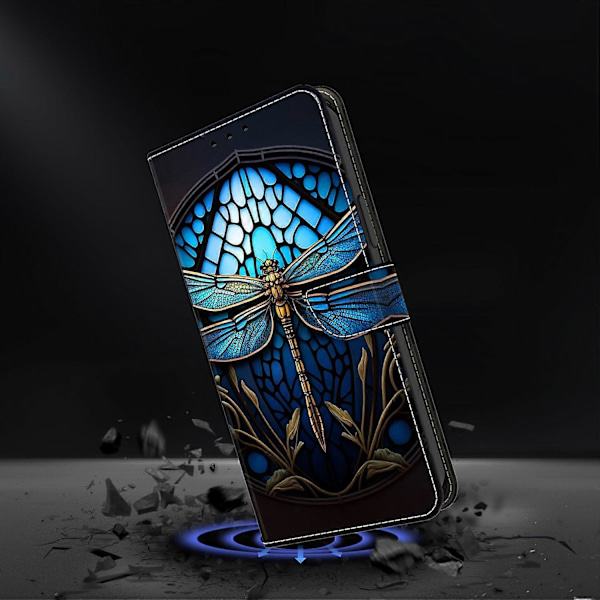 TPU+PU Läder Flip Fodral För Xiaomi Redmi 14C 4G/14R 5G/Poco C75 4G Mönstertryckt Multicolor Style H