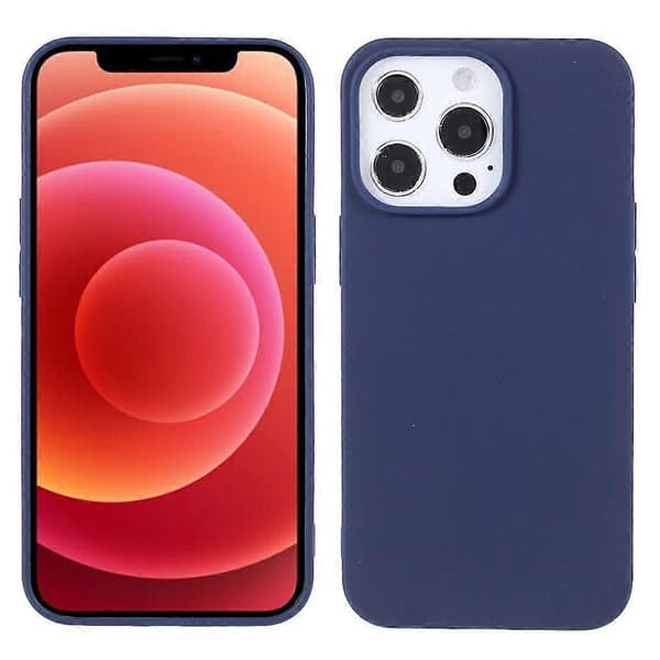 For iPhone 13 Pro 6.1 tommer Slim Surface Layer Glatt Matt Mykt Fleksibelt TPU-deksel Multicolor Style E