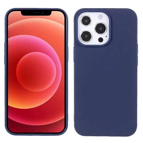 För iPhone 13 Pro 6.1 tum Slim Surface Layer Slät Matt Mjuk Flexibel TPU Skal Multicolor Style E