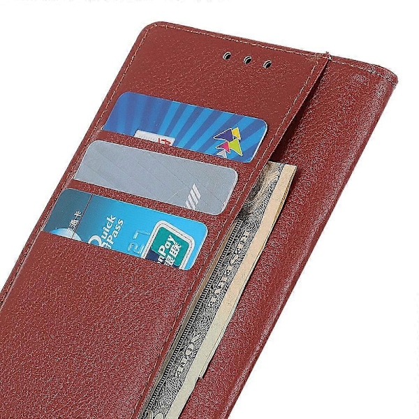 Til iPhone 14 Pro 6.1 tommer Slidstærk PU Læder Cover Stativ Magnetisk Beskyttende Wallet Case Multicolor Style D