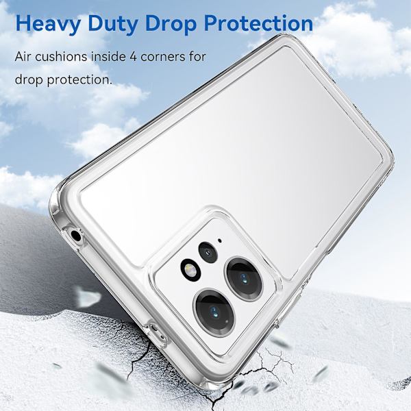 Anti-dropp phone case för Xiaomi Redmi Note 12 4g mjukt Tpu cover Transparent