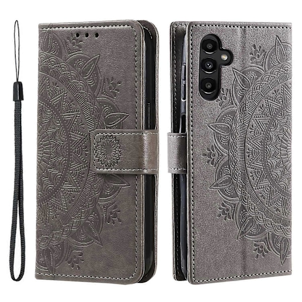 Til Samsung Galaxy A16 5G/A16 4G Etui Præget Totem PU Læder Wallet Stand Telefon Cover Multicolor Style E
