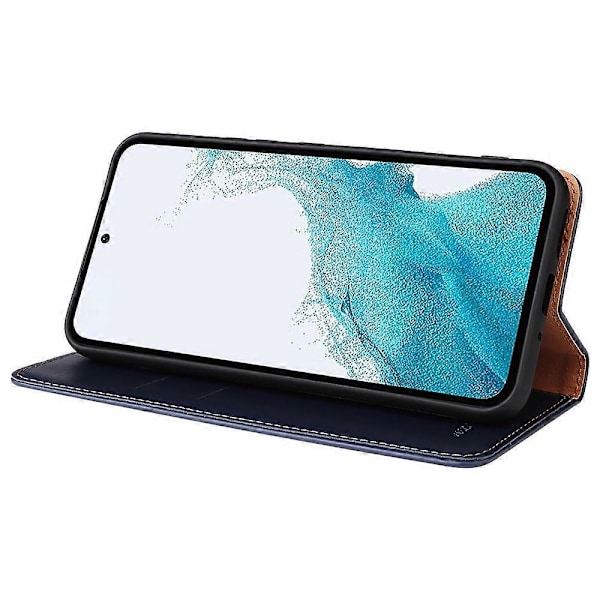 FIERRE SHANN PU Læder Wallet Folde Stand Telefon Cover til Samsung Galaxy A54 5G Multicolor Style A
