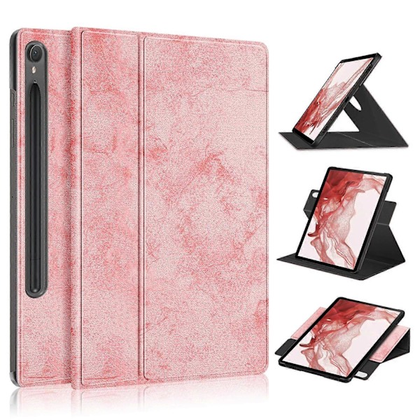 Roterende Stand Cover til Samsung Galaxy Tab S9 SM-X710, SM-X716B, SM-X718U PU Læder Smart Tablet Case Multicolor Style C