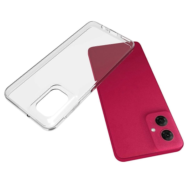 För Motorola Moto G55 5G Transparent Mobilskal Vattenmärkesresistent TPU Baksida