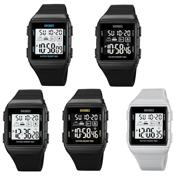 Skmei 1960 Waterprooic Watch Black White Black