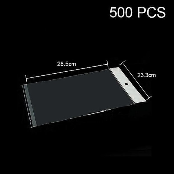 Typ A 500st/Lot Transparent PE-förpackningspåse för iPad Pro 11-tum (2021) Fodral Etc, Innerstorlek: