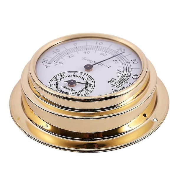 Nytt termometer Hygrometer Barometer Klokker 2 Hele Sett Værstasjon Måler