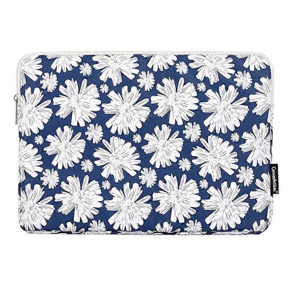 Type A CANVASARTISAN H34-01 11-tommers Notebook Støtsikker Beskyttende Sleeve Blomsterprint Laptop