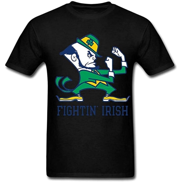 Notre Dame Fighting Irish Logo Kort T-shirt herr T-shirt herr Svart - vuxen, 3xl M