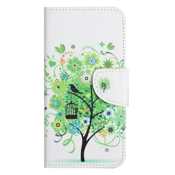 Til Motorola Moto G55 5G Etui Kryds Tekstur Læder Telefon Cover Mønster Print Multicolor Style C