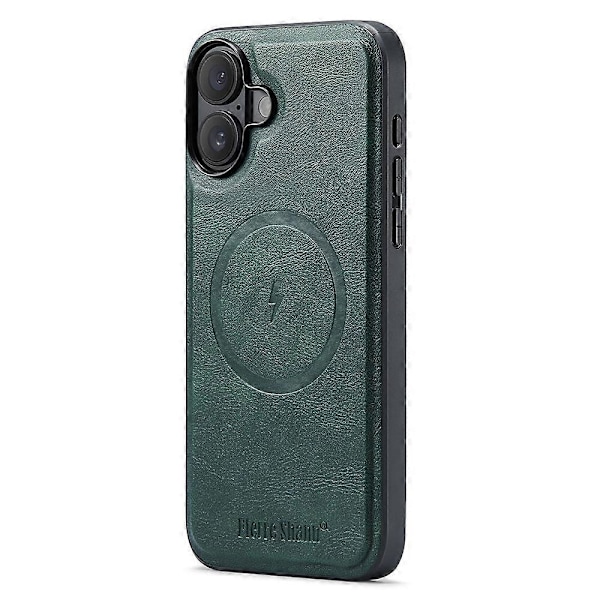 FIERRE SHANN 028 Tyyli iPhone 16 -kotelolle Magneettinen irrotettava korttipaikka Nahkainen takakansi Multicolor Style E