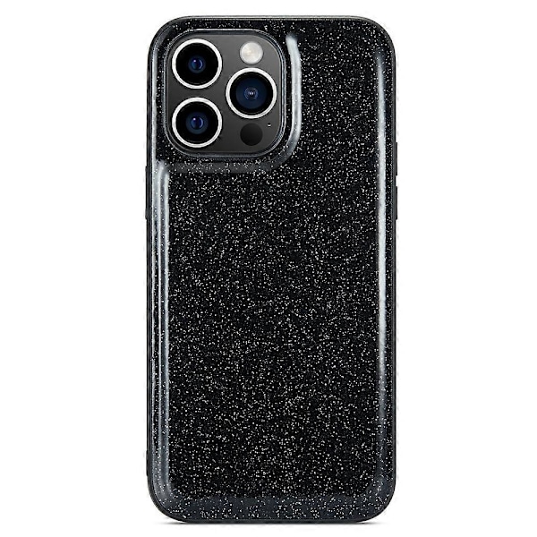 Glitterfodral i PU-läder+PC+TPU med anti-fall för iPhone 15 Pro Max Multicolor Style A