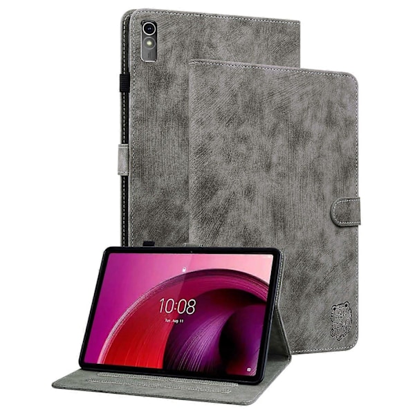 Til Lenovo Tab M10 5G Anti-drop Etui Præget PU Læder Kortholder Tablet Cover Multicolor Style C