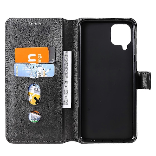 Klassisk Wallet Stand Flip Læder Telefon Cover til Samsung Galaxy A12