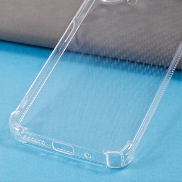 För Xiaomi Redmi 12 4G Fyrhörns Fallskydd TPU Skal Transparent Mobilskal