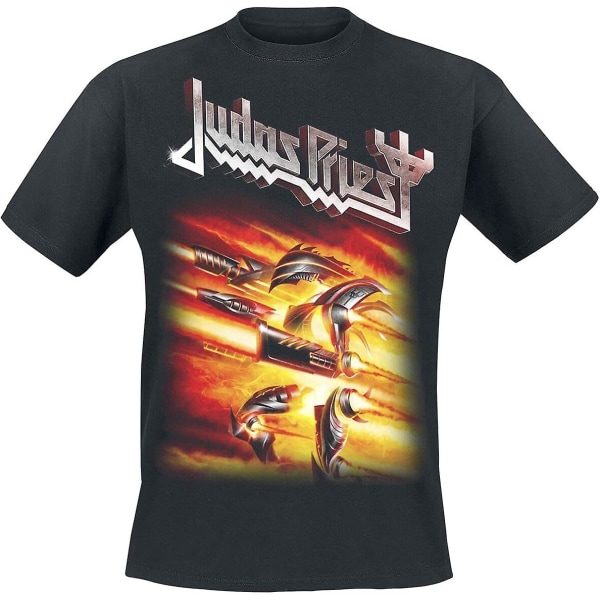 Absolute Cult Judas Priest Miesten Firepower Cover T-paita Black L