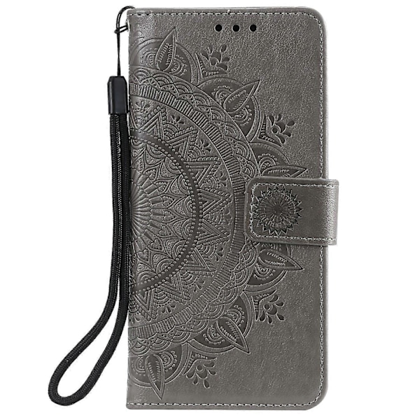 Præget Mandala Blomst Pung Læder Etui med Rem til Samsung Galaxy A52 4G/5G/A52s 5G Multicolor Style A