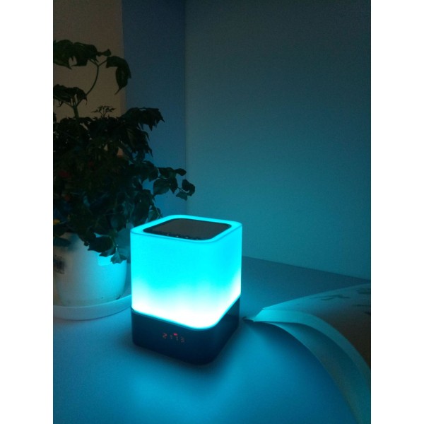 Bluetooth högtalare väckarklocka med led touch