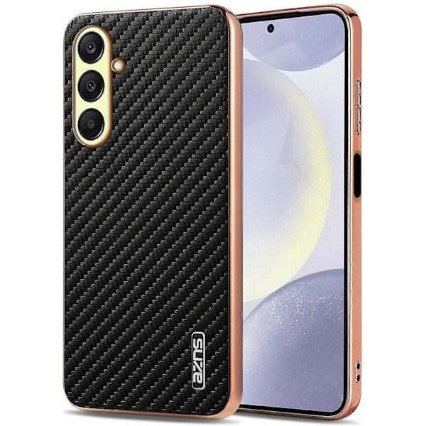 AZNS Samsung Galaxy A26 5G -kotelo, galvanointi, hiilikuitukuvio, PU+TPU-puhelinkuori Multicolor Style A