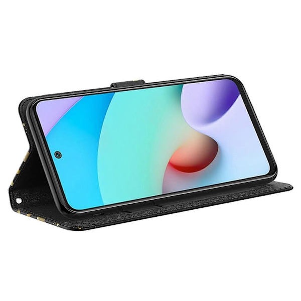 För Xiaomi Redmi Note 13 4G Mobilskal 3D Mönstertryck Läder Flipfodral med Handrem Multicolor Style A