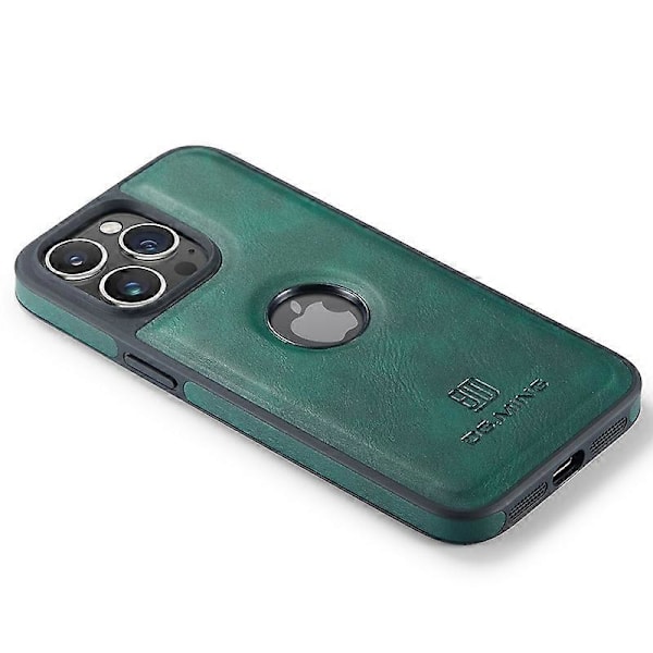 Skal för iPhone 15 Pro med logovy, Stöttåligt PU-läder+PC+TPU-skydd Multicolor Style C