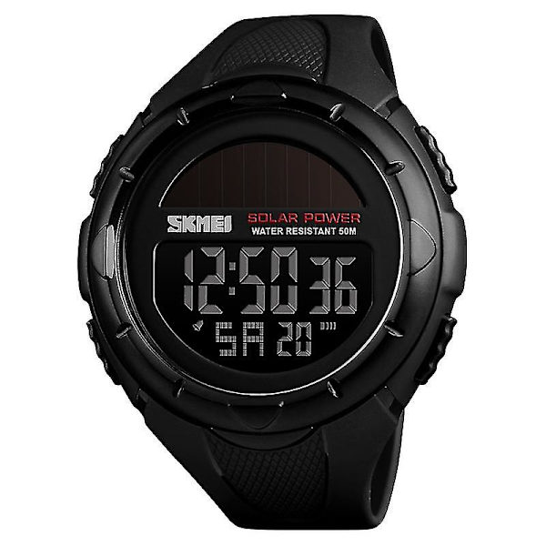 Skmei 1405 Solar Power Outdoor Sports Watch Black