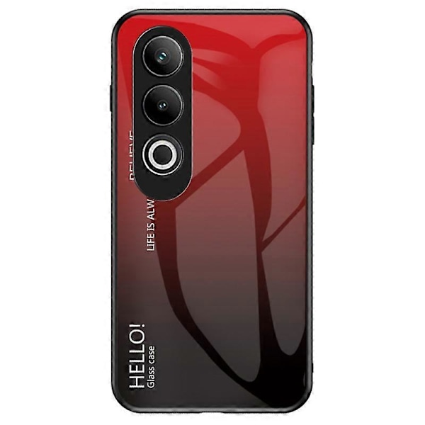 Til OnePlus Nord CE4 5G Etui Hærdet Glas Gradient Farve Telefon Cover Multicolor Style D
