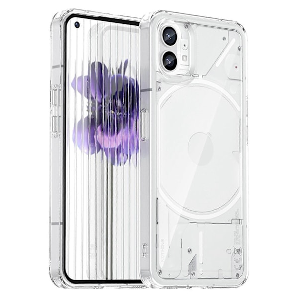 För Nothing phone (1) 5G Mobilskal TPU+Akryl Transparent Baksida (Stort Hål för Bakre Linsen)