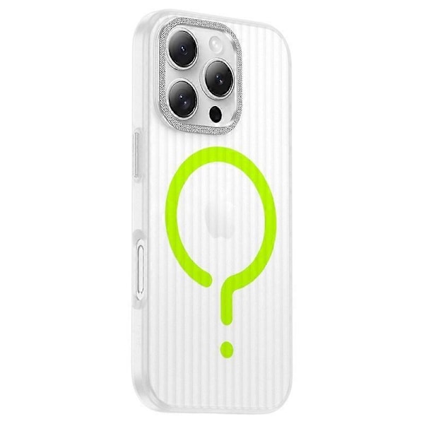 iPhone 15 Pro -kotelo, yhteensopiva MagSafe-tekniikan kanssa, aaltopahvin tekstuurilla varustettu matta PC-puhelinkuori Multicolor Style D