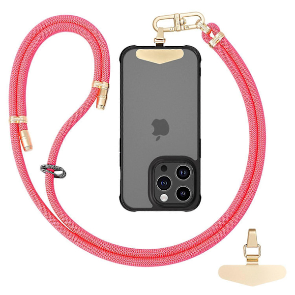 LEEU DESIGN 120cm Smartphone Skulderstropp med Metallfeste, Justerbar Mobiltelefon Lanyard Multicolor Style G