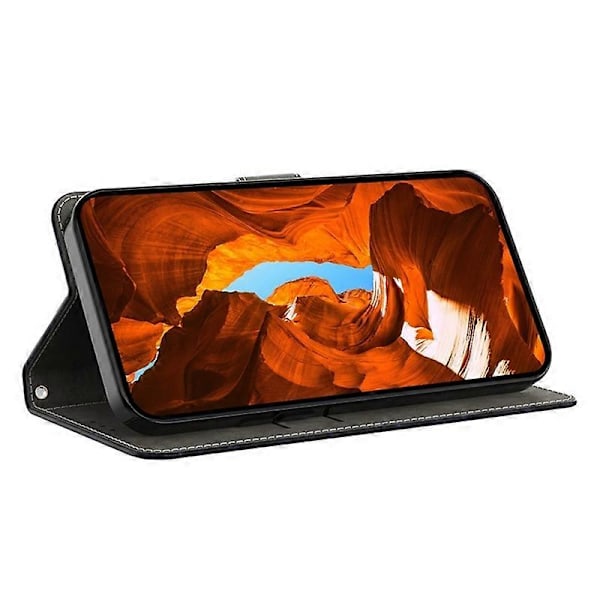 Skal för iPhone 16 Mönstertryckt Skyddande Fodral TPU+PU Läder Flip Telefonfodral Multicolor Style E