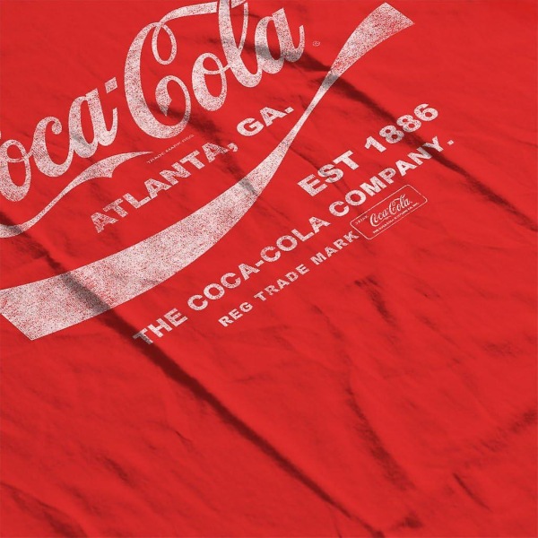 Coca Cola Drink 1886 T-shirt för män Red XXL