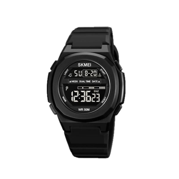 Skmei 1821 Electronic Watch Black Gold Black and black