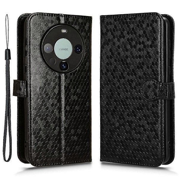 Til Huawei Mate 60 Etui PU Læder Støtteben Imprægneret Tegnebog Mobiltelefon Cover Multicolor Style E